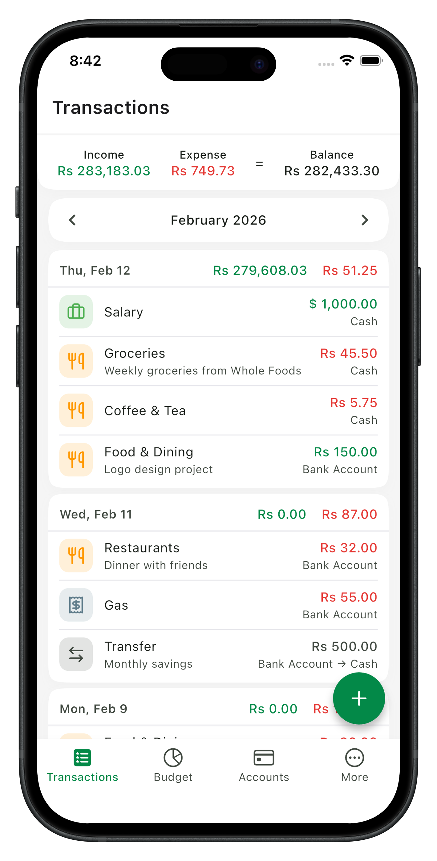 Money Manager - Budget Expense app preview